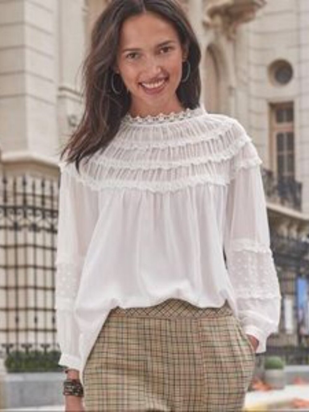 NWOT Classic Statement Silk Blouse